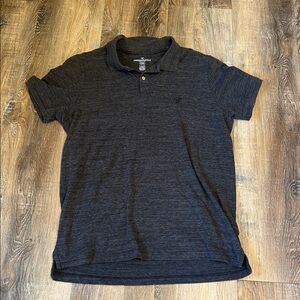 American Eagle Outfitters Charcoal Polo Shirt
